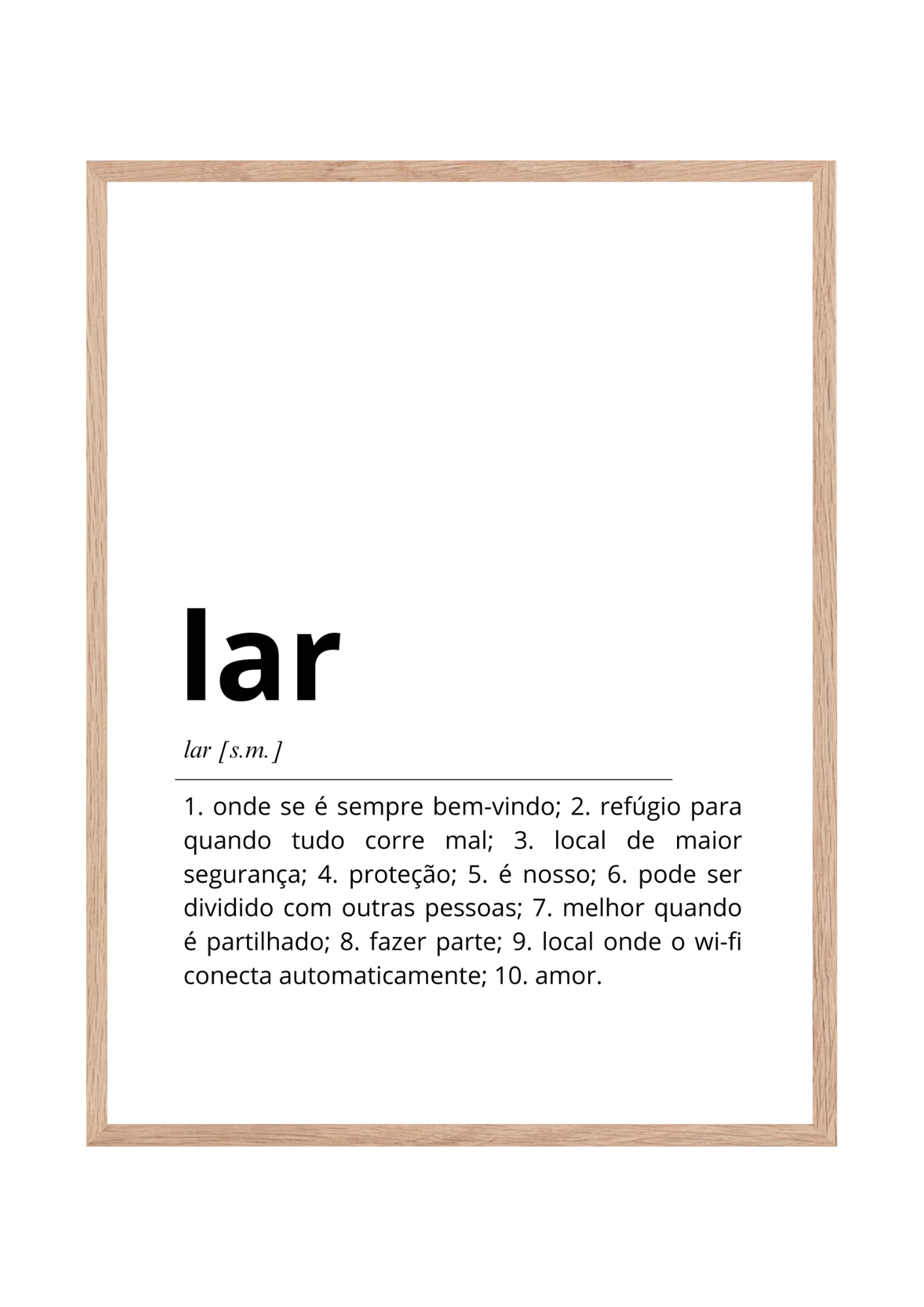 Quadro Definição: Lar