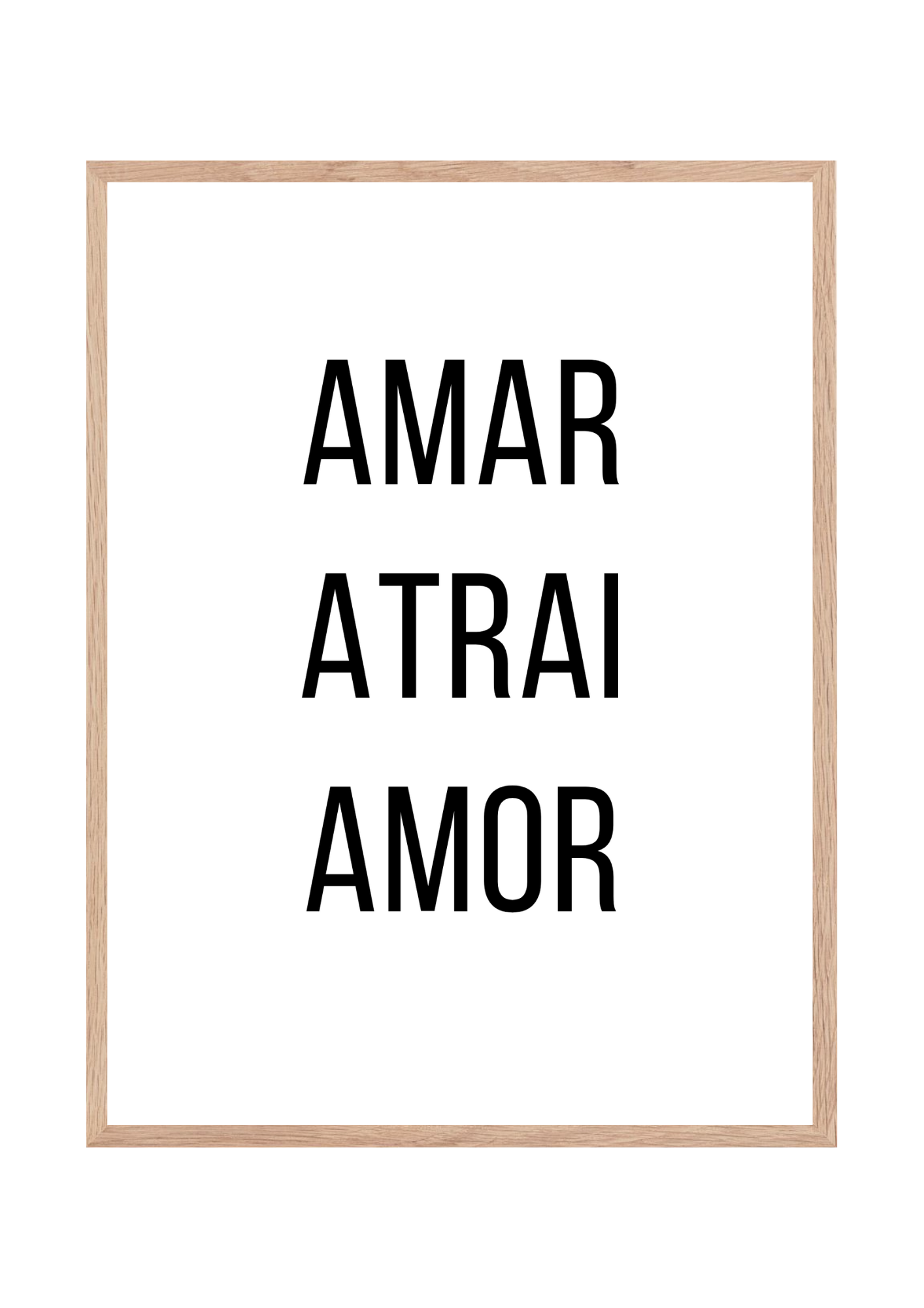 Quadro Amar atrai amor