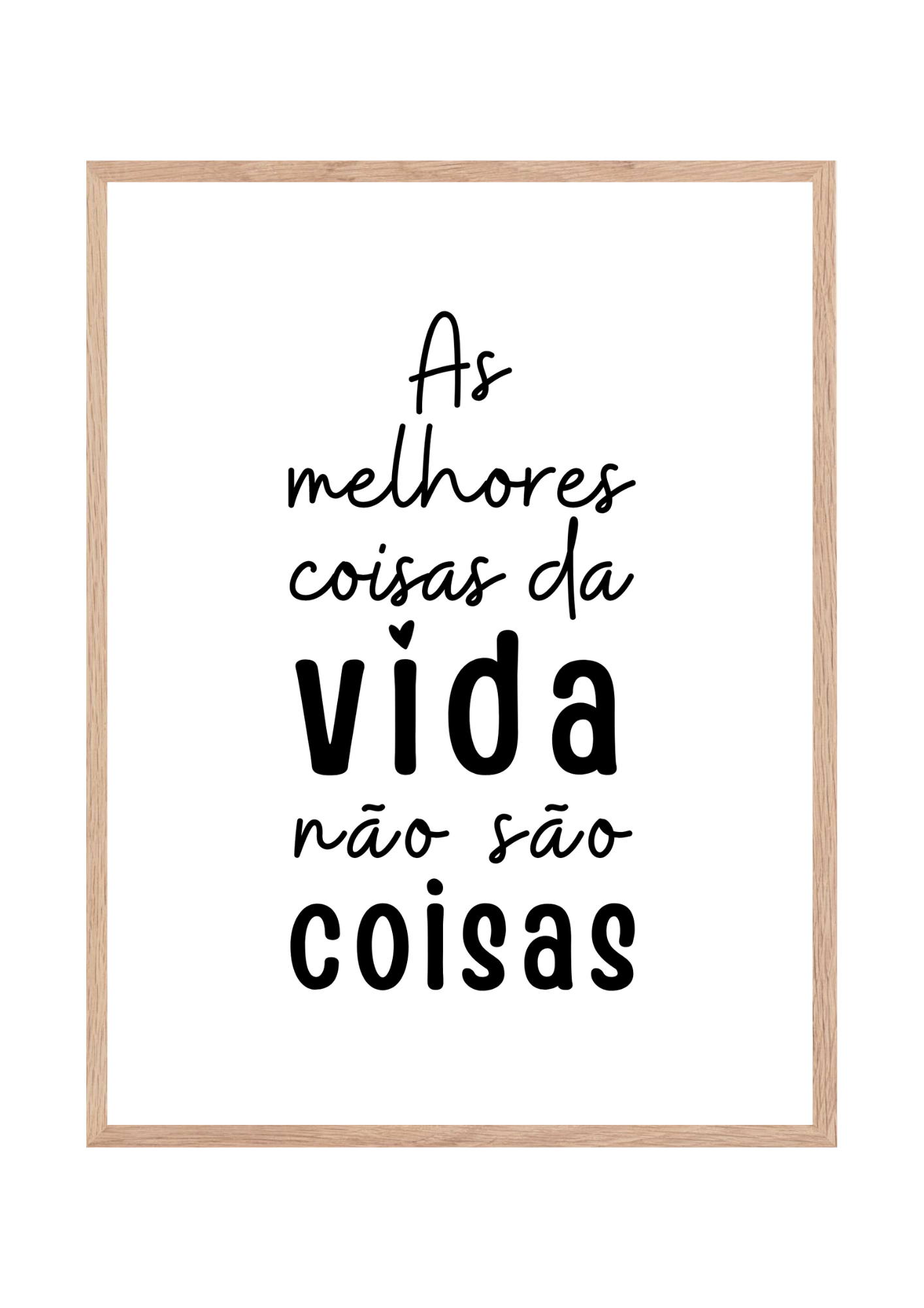 Quadro As melhores coisas da vida