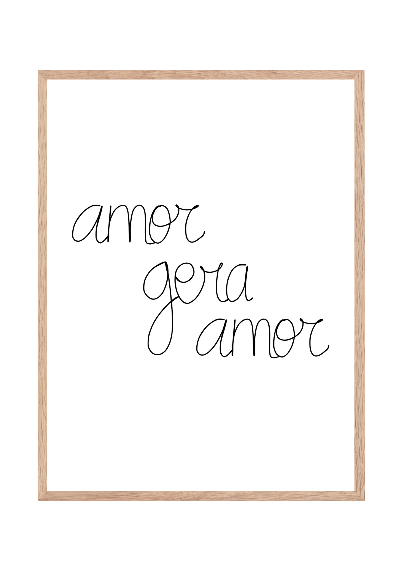 Quadro Amor gera amor