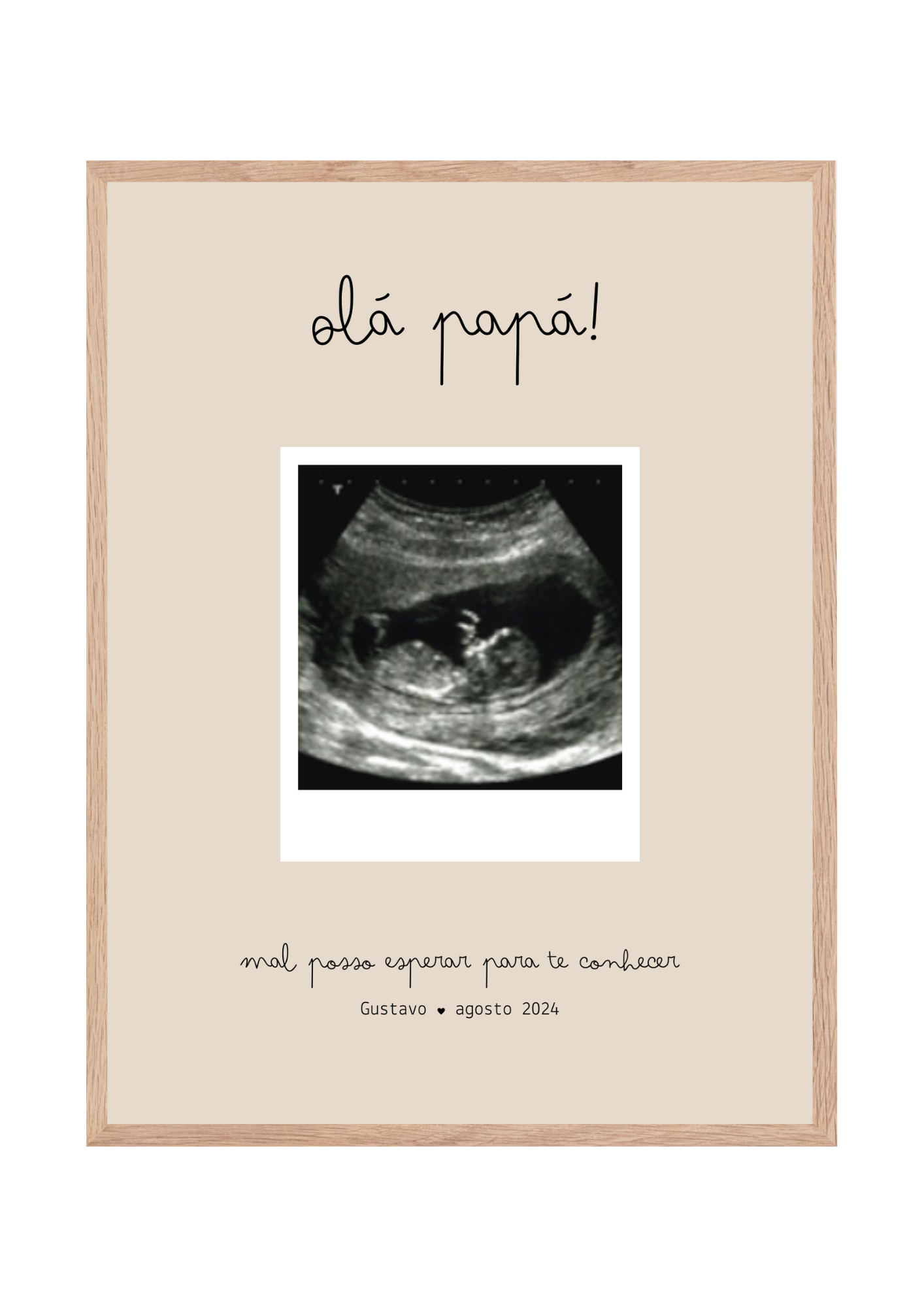 Quadro Olá Papá!