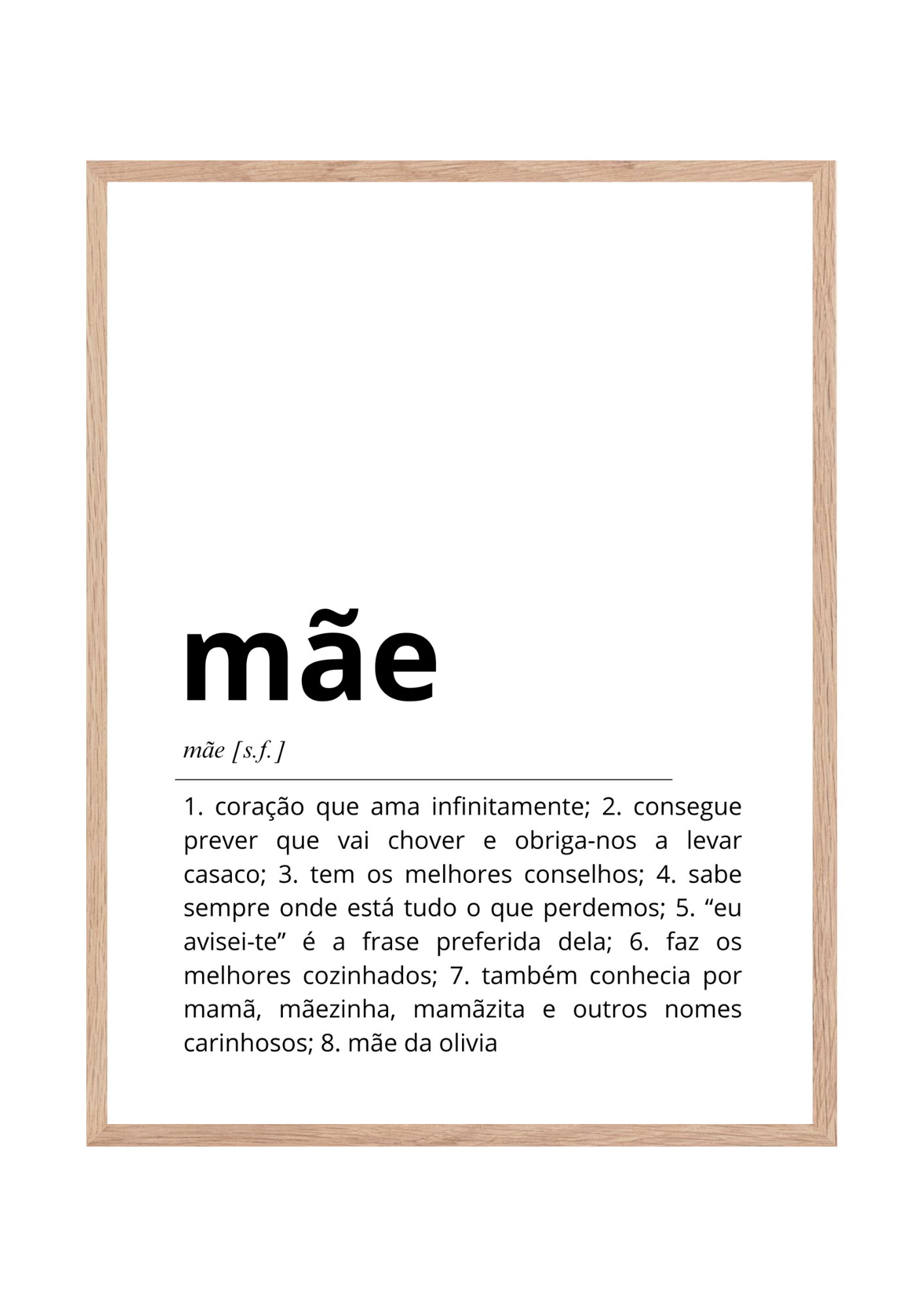 Quadro Definição: Mãe