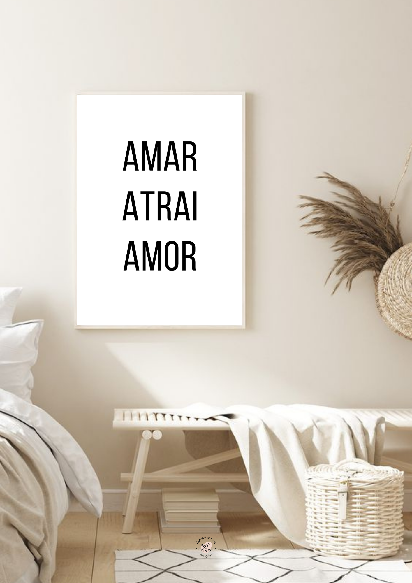 Quadro Amar atrai amor