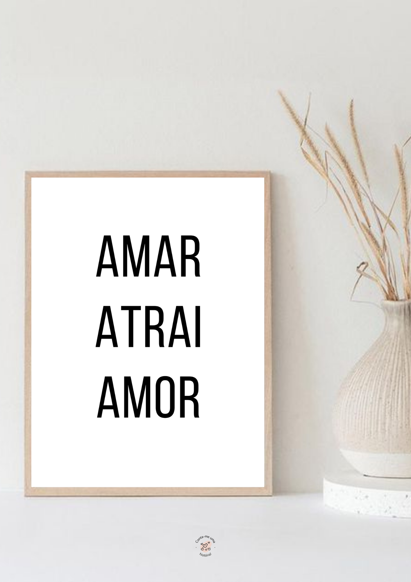 Quadro Amar atrai amor