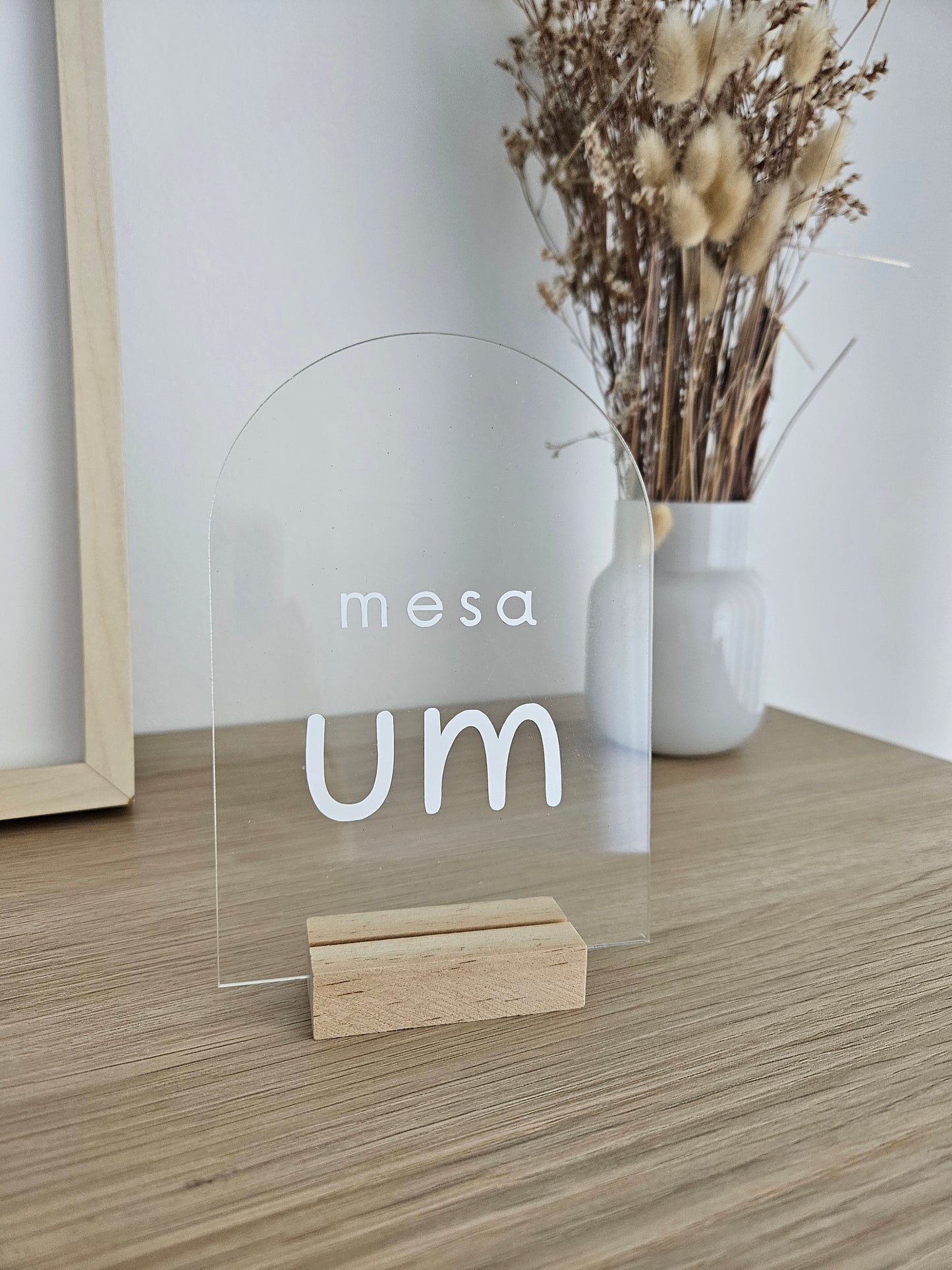 Marcador de Mesa Acrílico