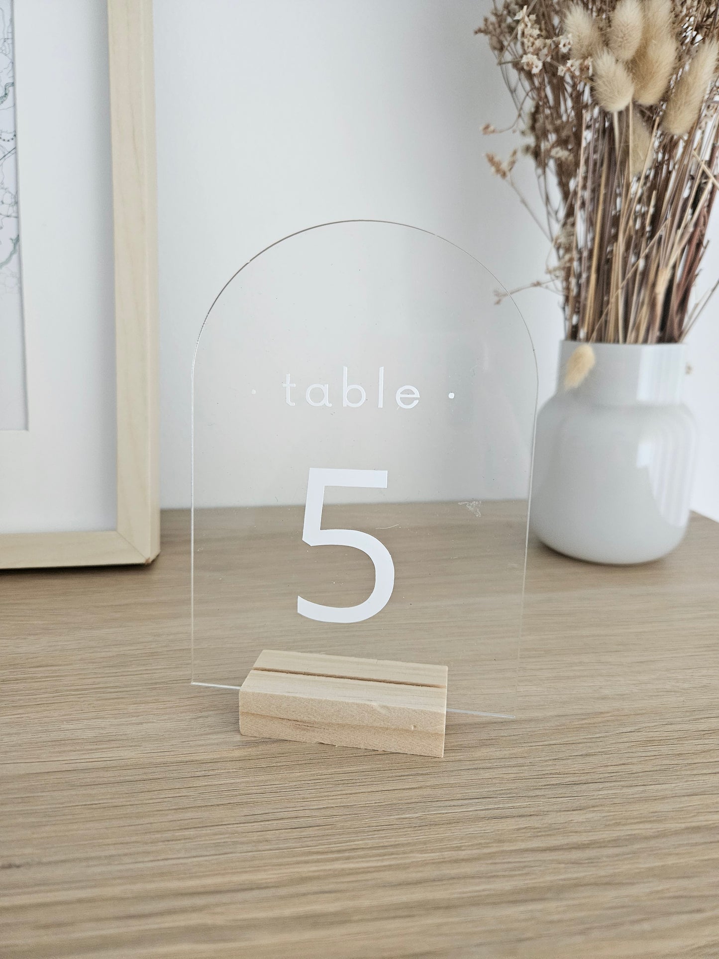 Marcador de Mesa Acrílico