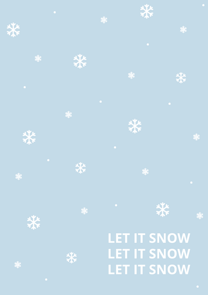 Postal Let it snow