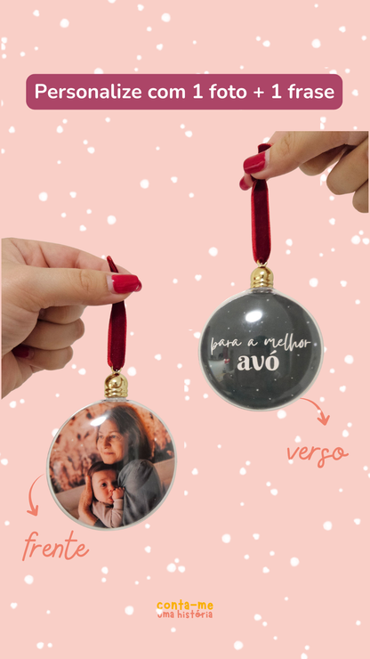 Bola de Natal personalizada
