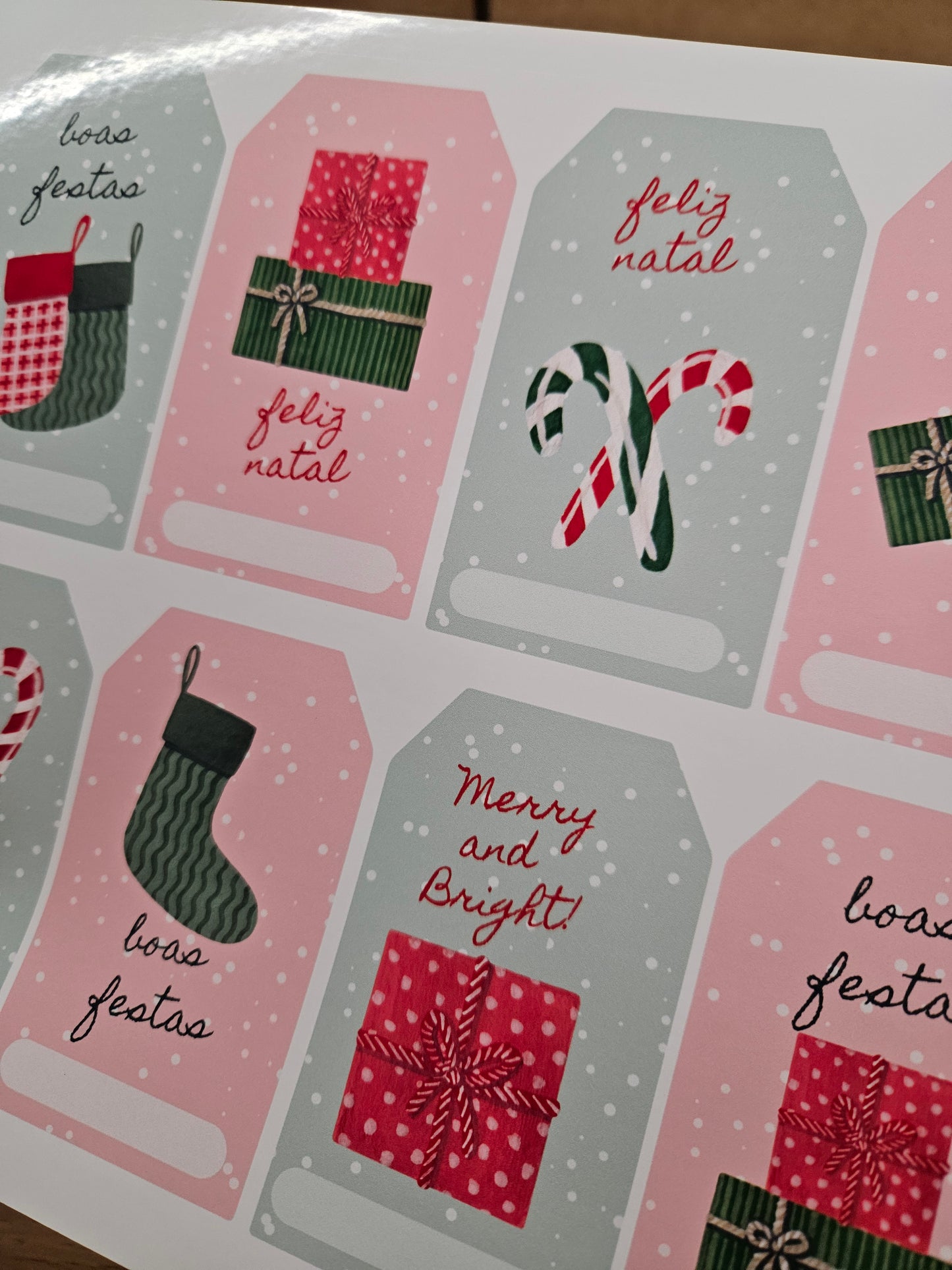 Etiquetas Tags Prendas Natal