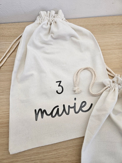 Saquinhos de pano personalizados