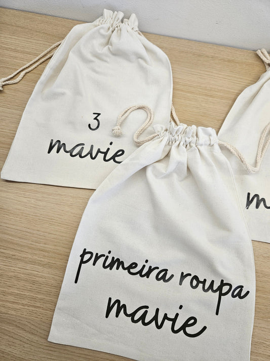 Saquinhos de pano personalizados