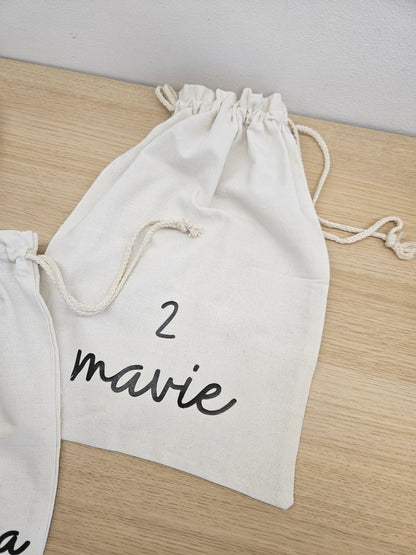 Saquinhos de pano personalizados