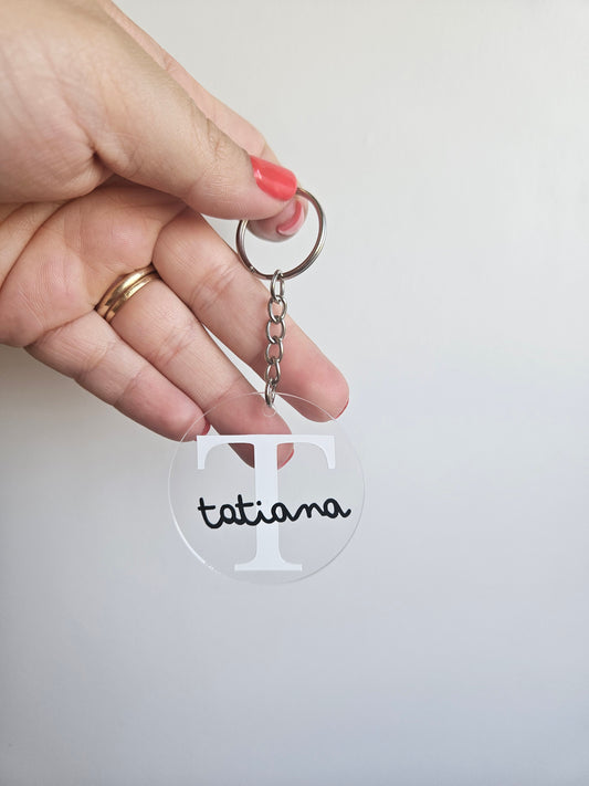 Porta-chaves nome personalizável