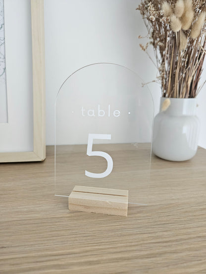 Marcador de Mesa Acrílico