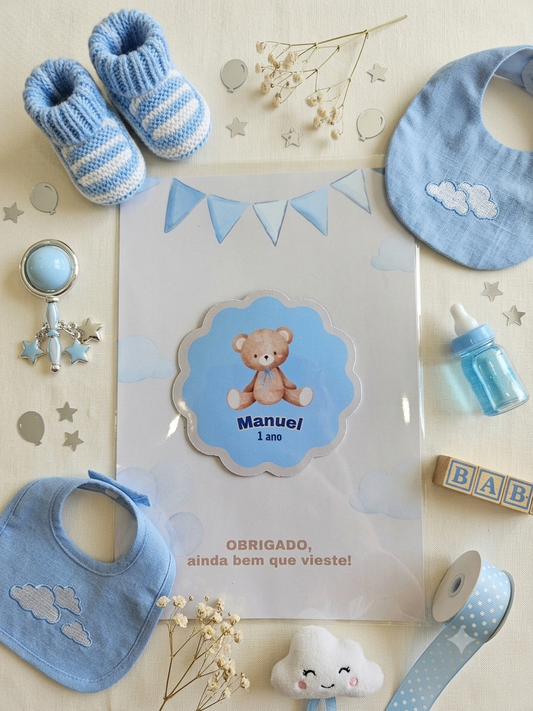 Lembrança magnética baby shower